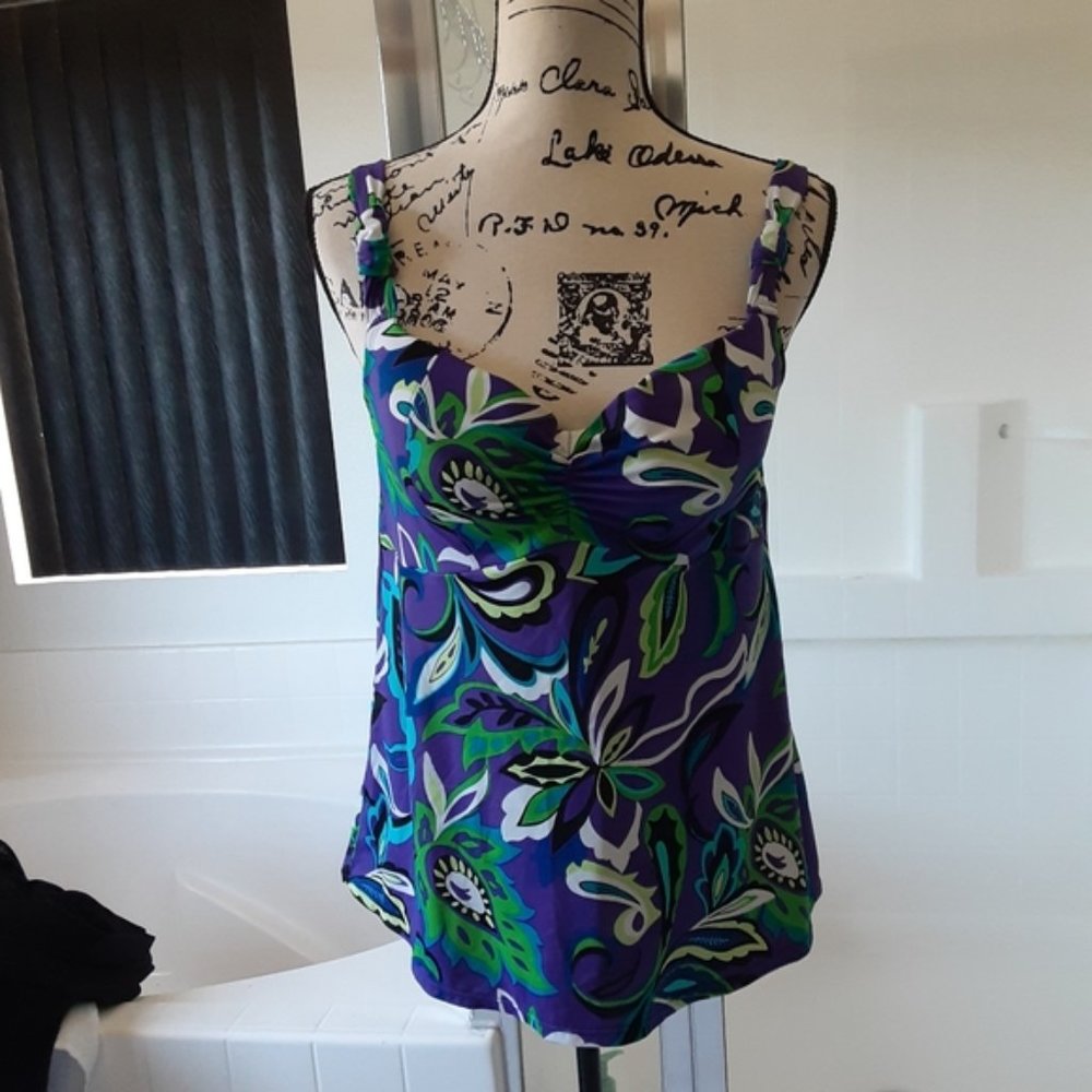 Lane Bryant Multicolored Swimsuit tank top